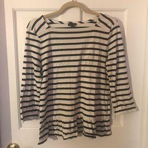 2 for $15 - Talbots 3/4 Sleeve Peplum Top GUC
